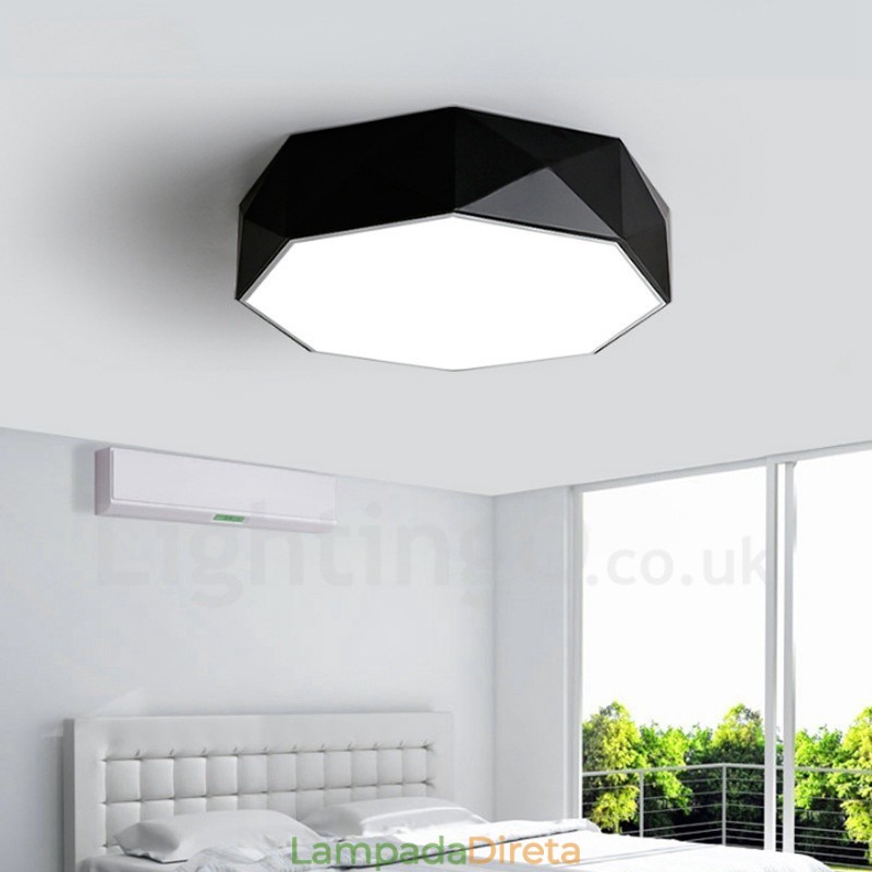 Luminária embutida de metal integrada contemporânea moderna