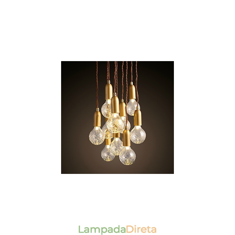 Lustre Mini Estilo Moderno Contemporâneo Metal