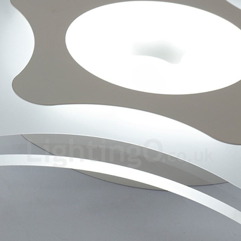 Luminária embutida de metal integrada contemporânea moderna