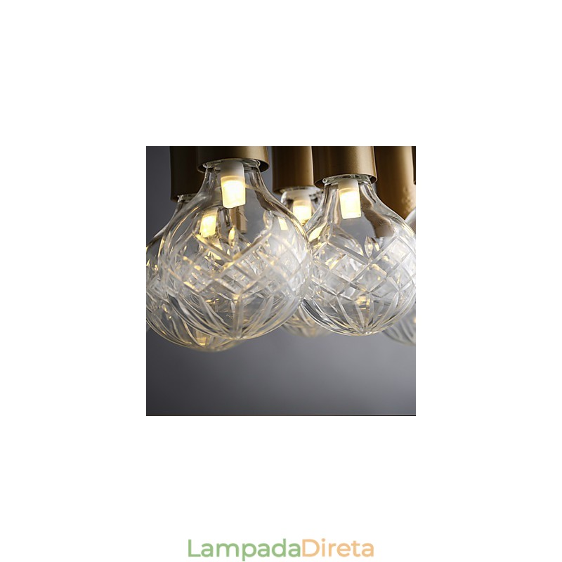 Lustre Mini Estilo Moderno Contemporâneo Metal