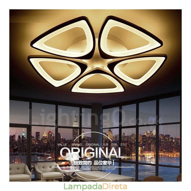 5 Luzes Modernas Contemporâneas Integradas de Montagem Embutida