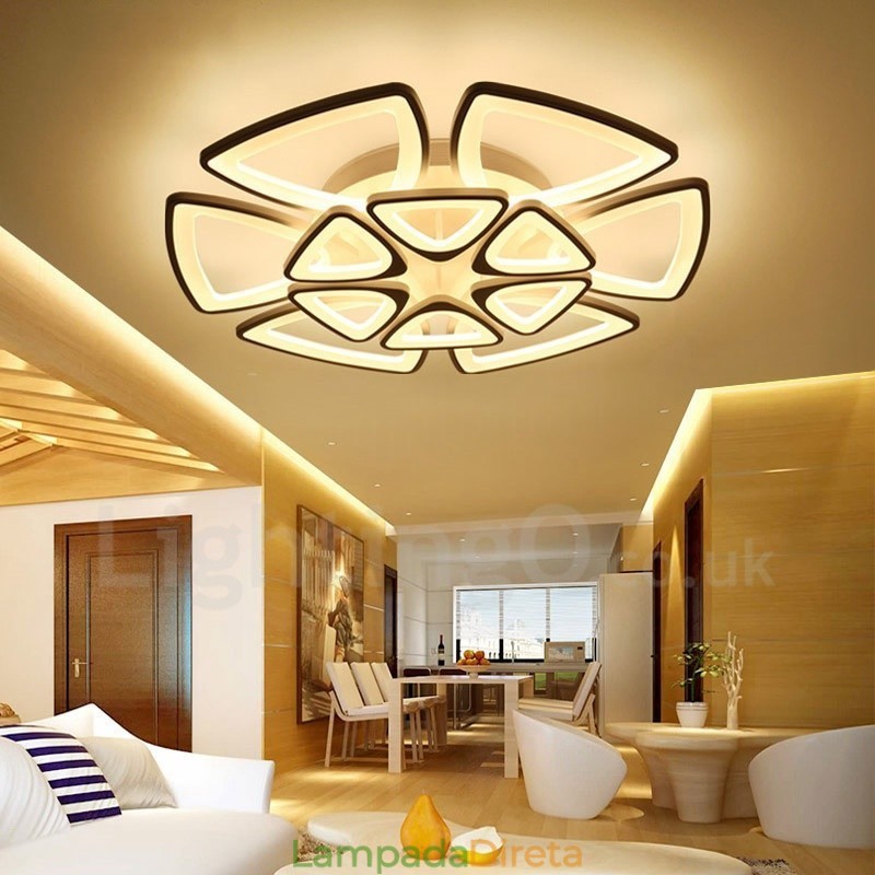 12 Luzes Modernas Contemporâneas Integradas de Montagem Embutida