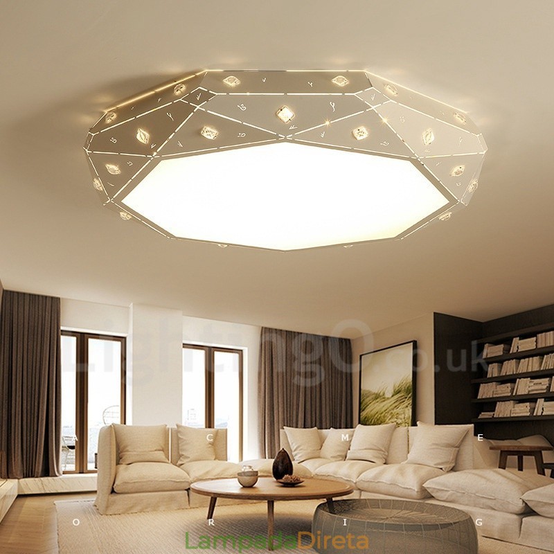 Luminária embutida de metal integrada contemporânea moderna