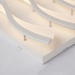 6 Luzes Modernas Contemporâneas Integradas de Montagem Embutida