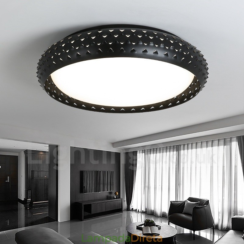 Luminária embutida de metal integrada contemporânea moderna