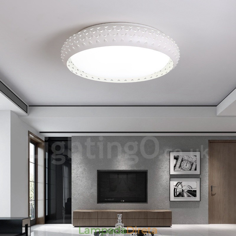 Luminária embutida de metal integrada contemporânea moderna