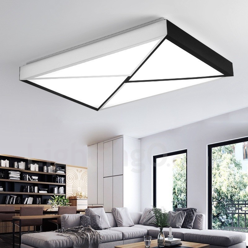 Luminária embutida de metal integrada contemporânea moderna