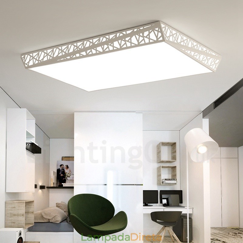 Luminária embutida de metal integrada contemporânea moderna