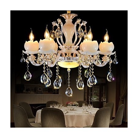 Pingente de cristal de jade de liga de zinco de estilo europeu de luxo Pingente de cristal de jade de liga de zinco de estilo europeu de luxo