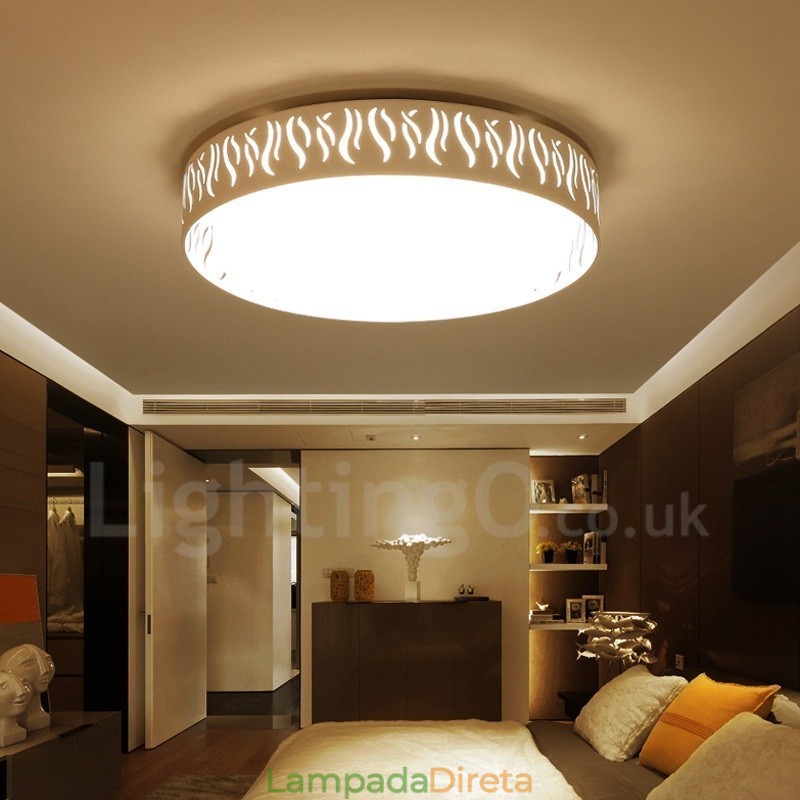 Luminária embutida de metal integrada contemporânea moderna