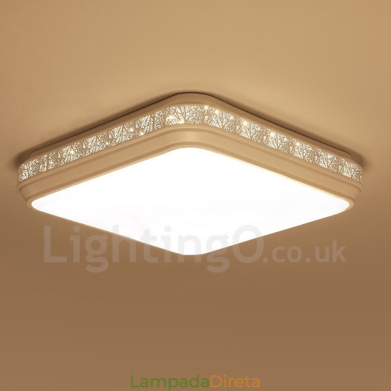 Luminária embutida de metal integrada contemporânea moderna