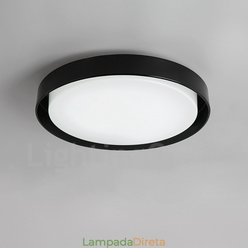 Luminária embutida de metal integrada contemporânea moderna