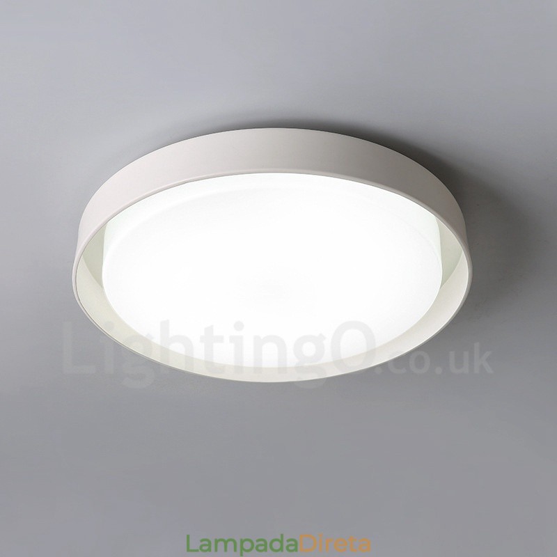 Luminária embutida de metal integrada contemporânea moderna