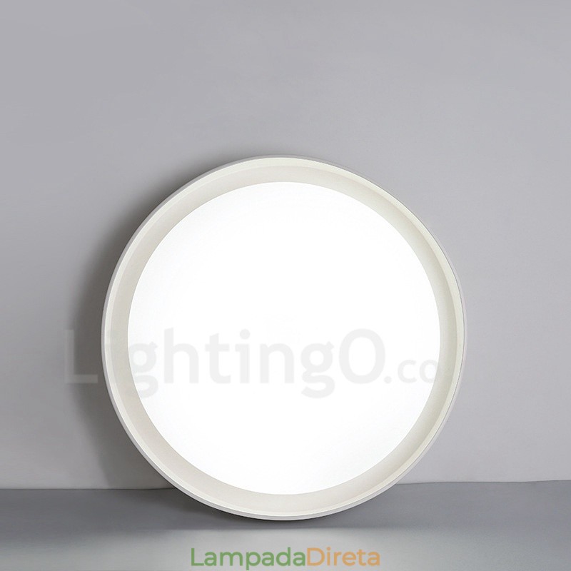 Luminária embutida de metal integrada contemporânea moderna