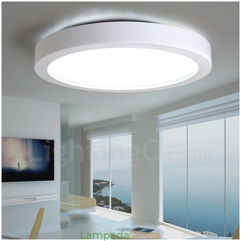 Luminária embutida de metal integrada contemporânea moderna