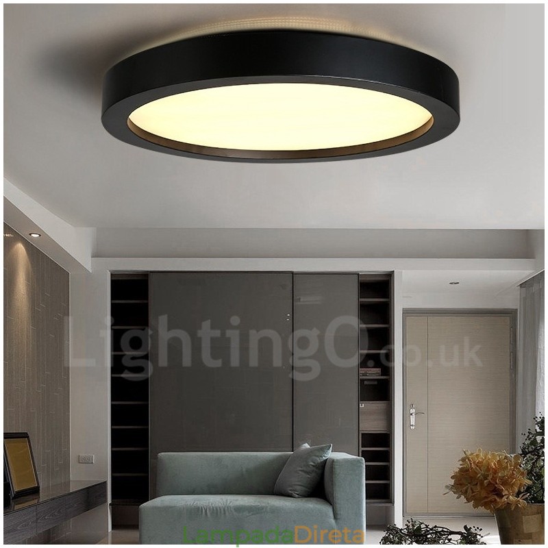 Luminária embutida de metal integrada contemporânea moderna