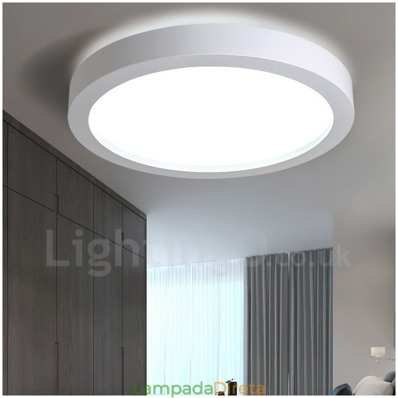 Luminária embutida de metal integrada contemporânea moderna
