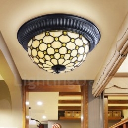 Luminária embutida integrada estilo mediterrâneo
