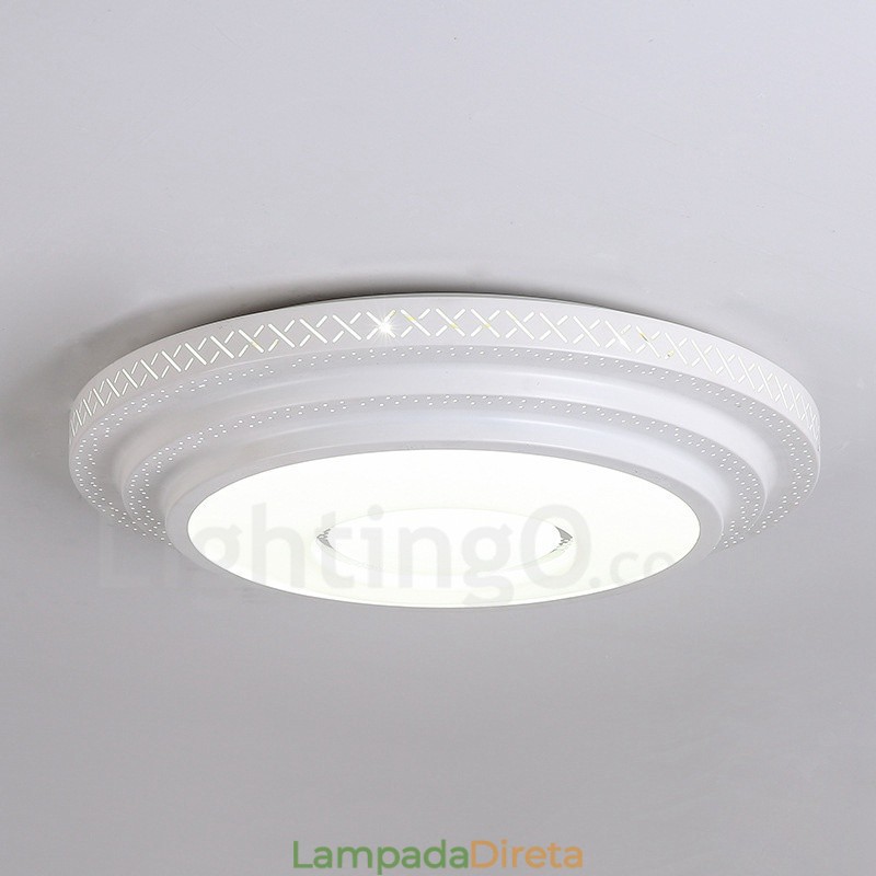 Luminária embutida de metal integrada contemporânea moderna