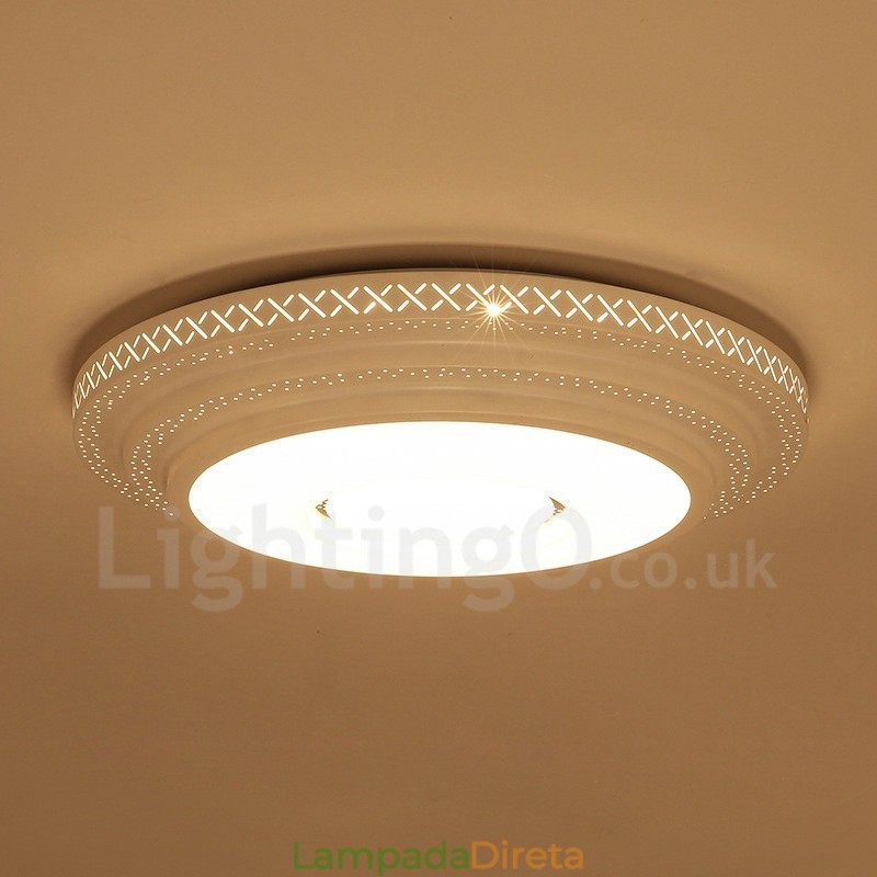 Luminária embutida de metal integrada contemporânea moderna