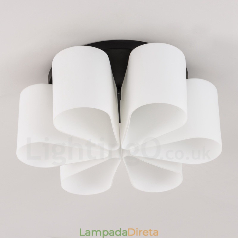 6 Luzes Rustic Lodge Integradas Luzes de Montagem Embutida