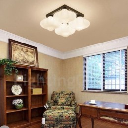 4 Luzes Rustic Lodge Integradas Luzes de Montagem Embutida