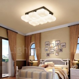6 Luzes Rustic Lodge Integradas Luzes de Montagem Embutida
