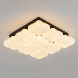 9 Luzes Rustic Lodge Integradas Luzes de Montagem Embutida