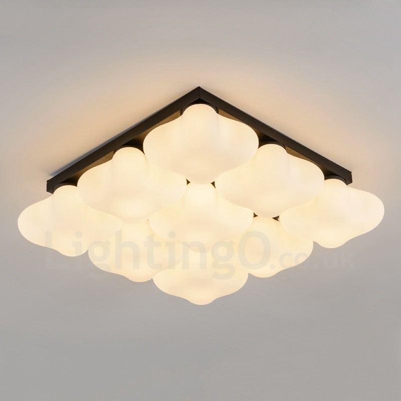 9 Luzes Rustic Lodge Integradas Luzes de Montagem Embutida