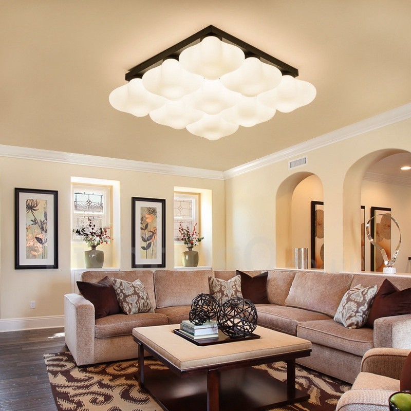 9 Luzes Rustic Lodge Integradas Luzes de Montagem Embutida