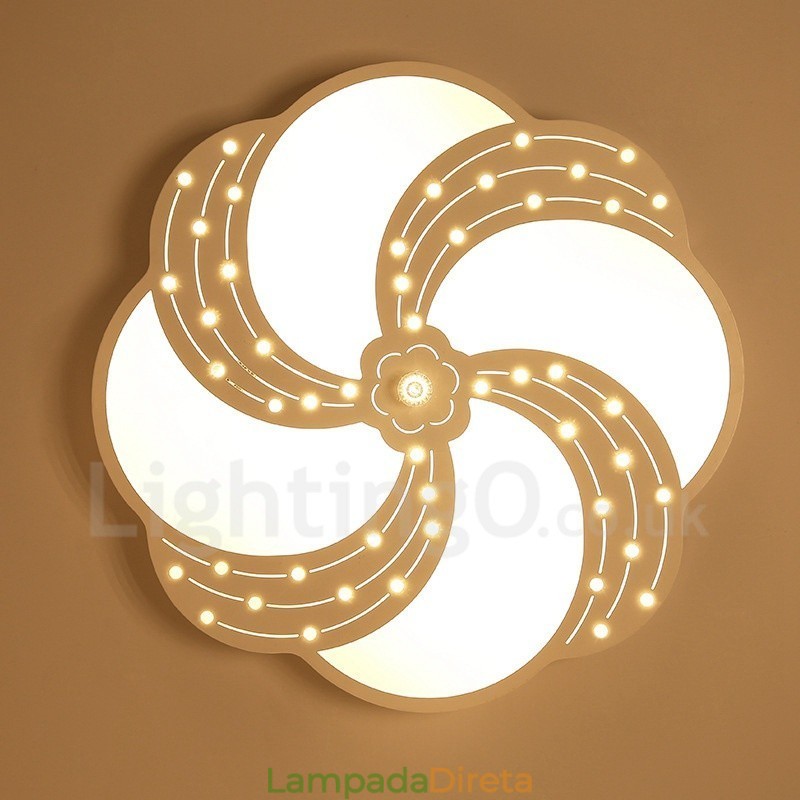 Luminária embutida de metal integrada contemporânea moderna
