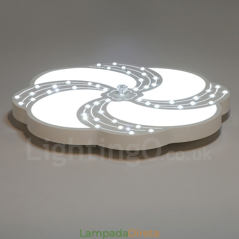 Luminária embutida de metal integrada contemporânea moderna
