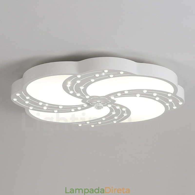 Luminária embutida de metal integrada contemporânea moderna