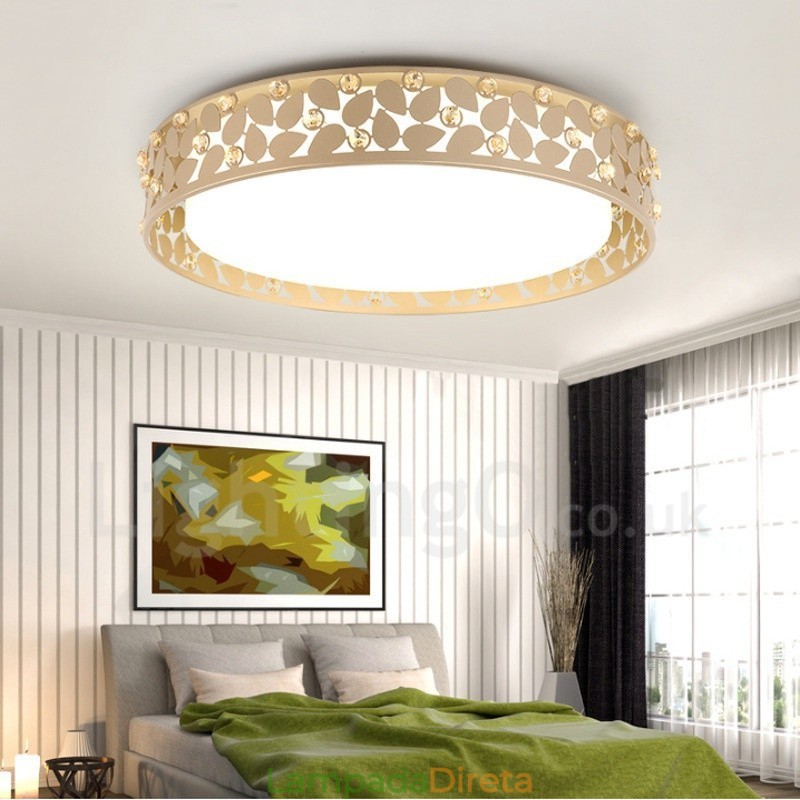 Luminária embutida de metal integrada contemporânea moderna