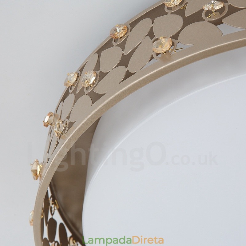Luminária embutida de metal integrada contemporânea moderna