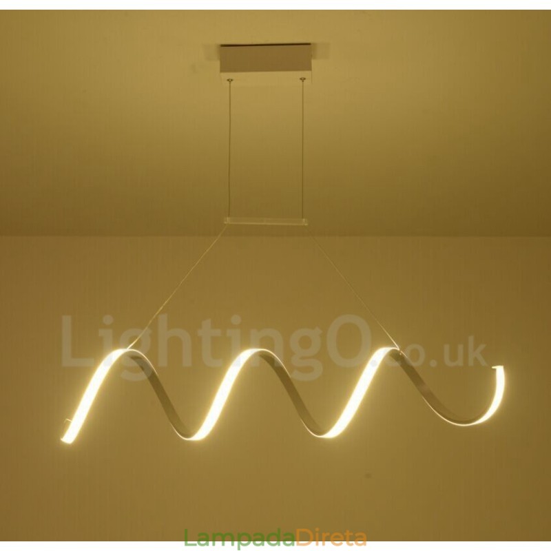 Luminária pendente integrada moderna e contemporânea