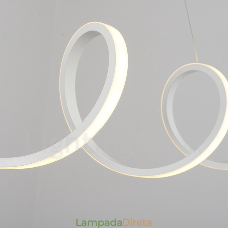Luminária pendente integrada moderna e contemporânea