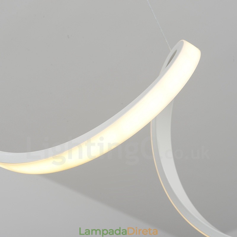 Luminária pendente integrada moderna e contemporânea