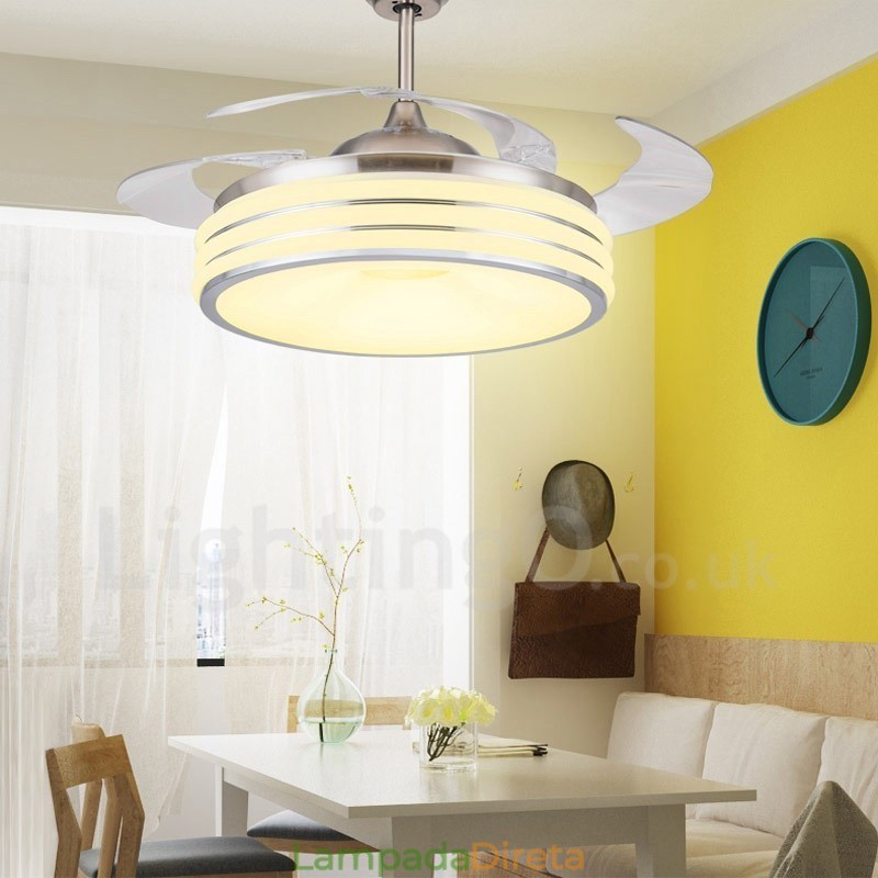 Ventilador de teto invisível moderno e contemporâneo Ventiladores de teto