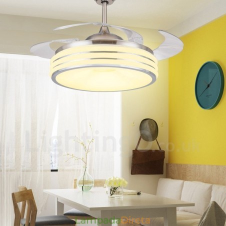 Ventilador de teto invisível moderno e contemporâneo Ventiladores de teto Ventilador de teto invisível moderno e contemporâneo Ventiladores de teto