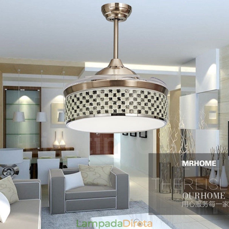 Ventilador de teto invisível moderno e contemporâneo Ventiladores de teto