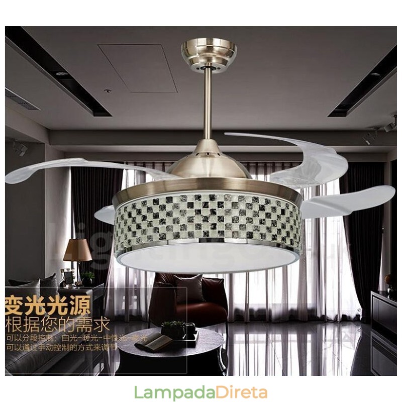 Ventilador de teto invisível moderno e contemporâneo Ventiladores de teto