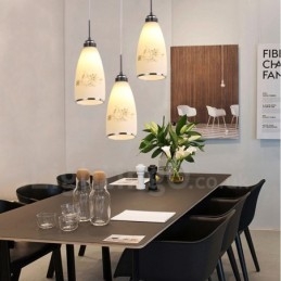 3 Luzes Modernas Contemporâneas Integradas de Metal Pendente