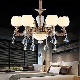 Pingente de cristal estilo europeu criativo estilo coreano americano liga de zinco luzes de jardim