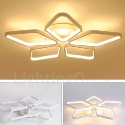 Luminária embutida de metal integrada contemporânea moderna de 5 luzes