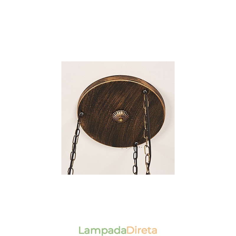 Luminária pendente de metal estilo retrô vintage rústico Lodge
