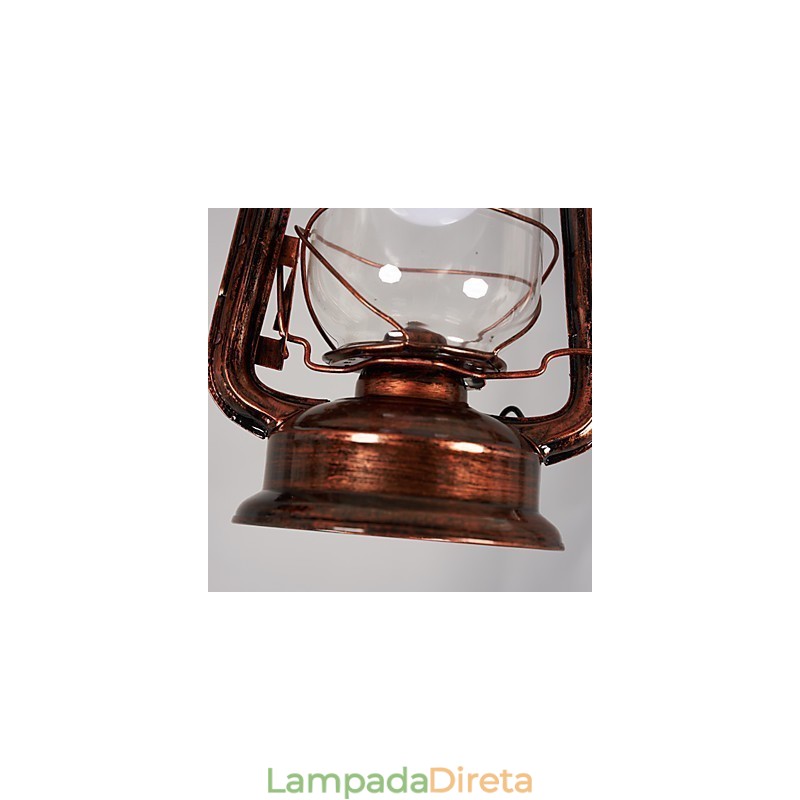 Luminária pendente de metal estilo retrô vintage rústico Lodge