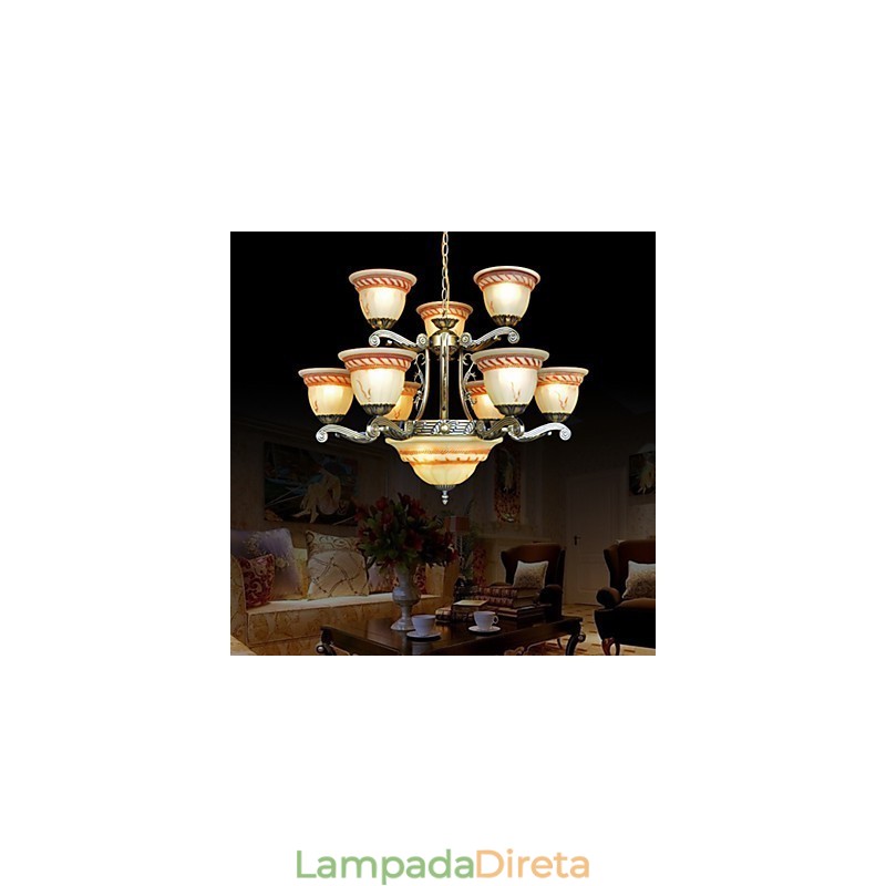 Lustre Tradicional Clássico Vintage Retro Metal
