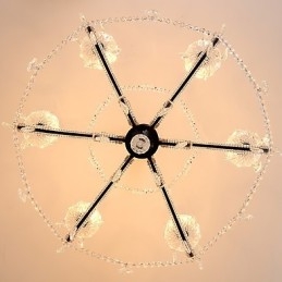 Lustre de cristal de 6 luzes moderno contemporâneo tradicional clássico rústico lodge vintage retrô