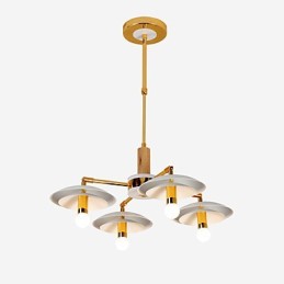 Lustre Mini Estilo Tradicional Clássico Moderno Contemporâneo de 4 Luzes